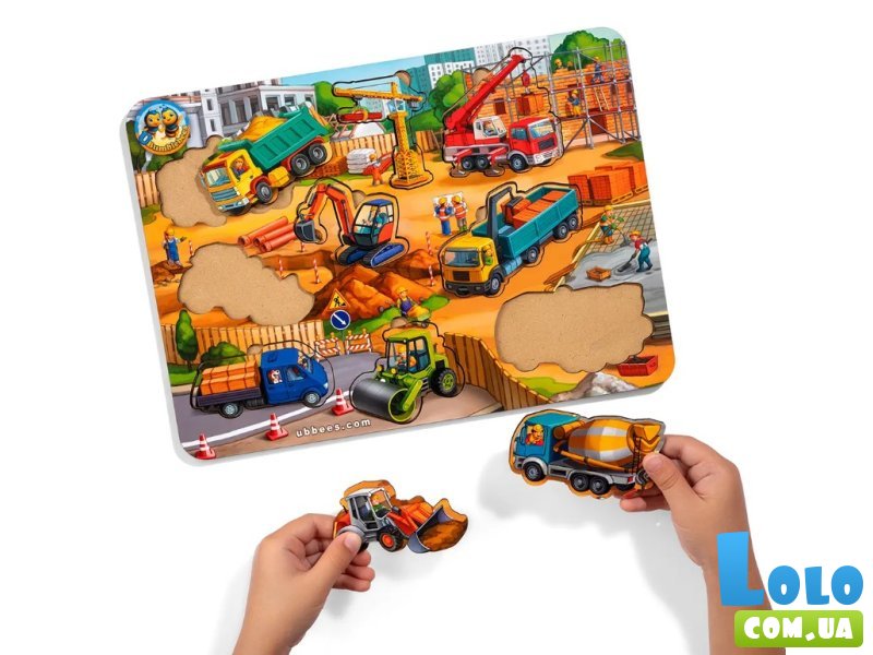 Деревянная рамка-вкладыш Строительная площадка (большая), Ubee