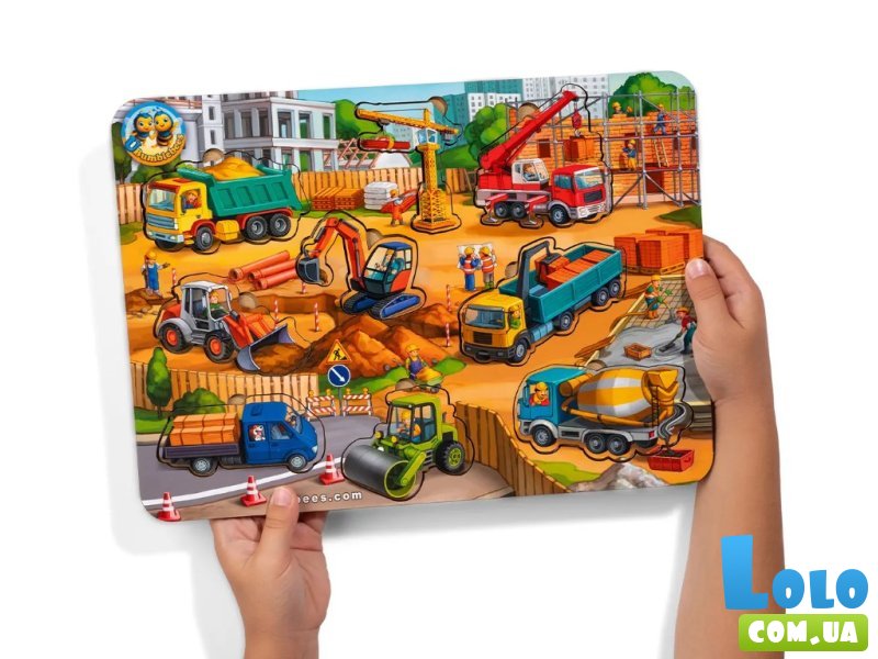 Деревянная рамка-вкладыш Строительная площадка (большая), Ubee