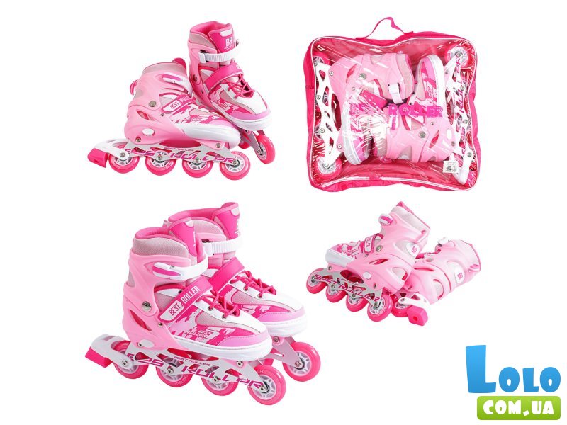 Детские ролики Best Roller L (38-42), (розовые)