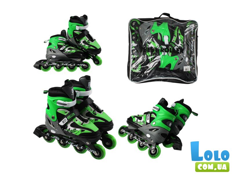 Детские ролики Best Roller L (38-42), зеленые