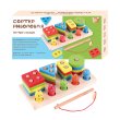 Деревянная игрушка Геометрика с магнитной рыбалкой, WToys