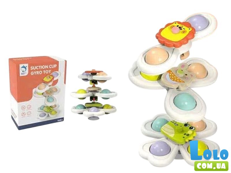 Набор погремушек-спиннеров на присоске
