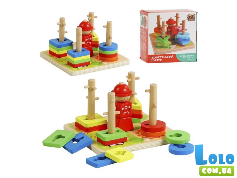 Деревянная игрушка Геометрика, Fun Game