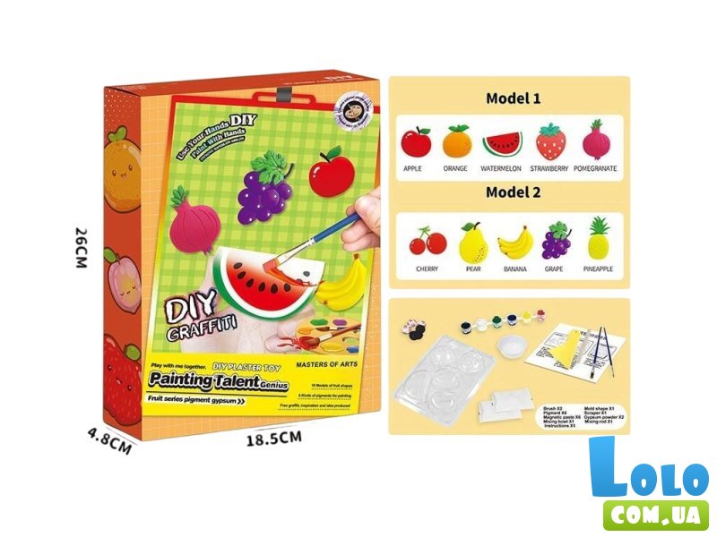 Гипсовая раскраска на магнитах