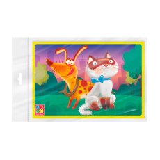 Пазлы мягкие Котик и собачка, Vladi Toys, 12 эл.