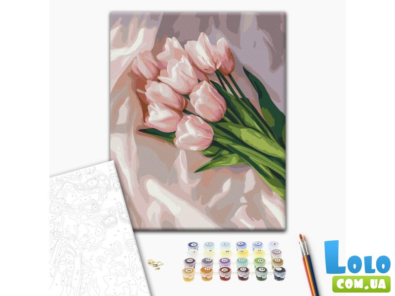 Картина по номерам Нежность тюльпанов, Brushme (40х50 см)