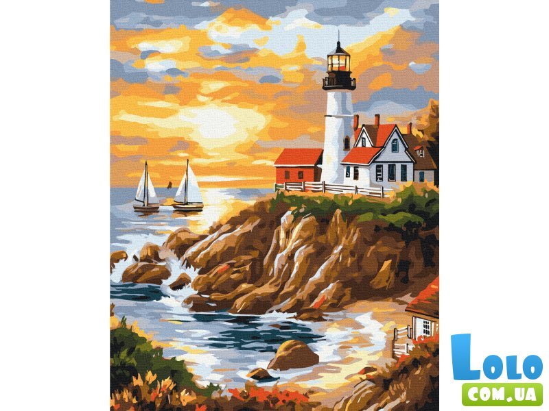 Картина по номерам Спокойствие у маяка, Brushme (40х50 см)