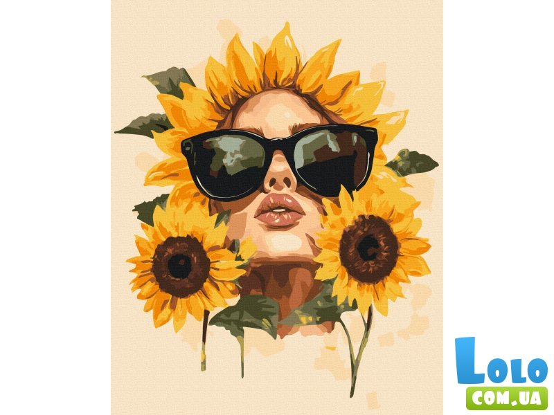 Картина по номерам Подсолнуховое настроение, Brushme (40х50 см)