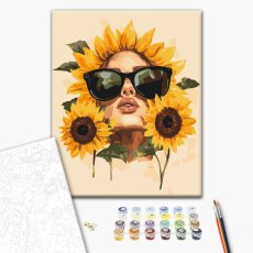 Картина по номерам Подсолнуховое настроение, Brushme (40х50 см)