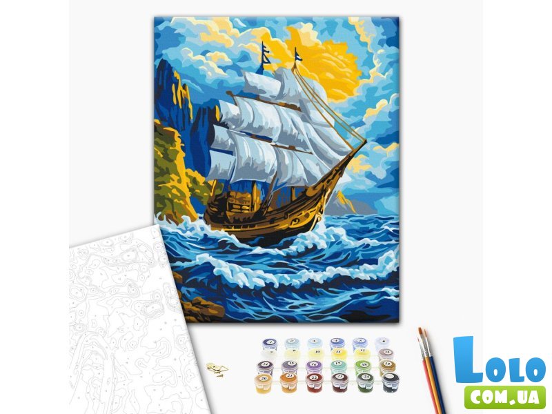 Картина по номерам Ветер в парусах, Brushme (40х50 см)