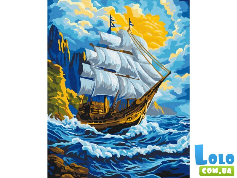 Картина по номерам Ветер в парусах, Brushme (40х50 см)