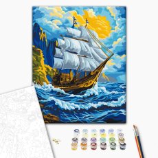 Картина по номерам Ветер в парусах, Brushme (40х50 см)