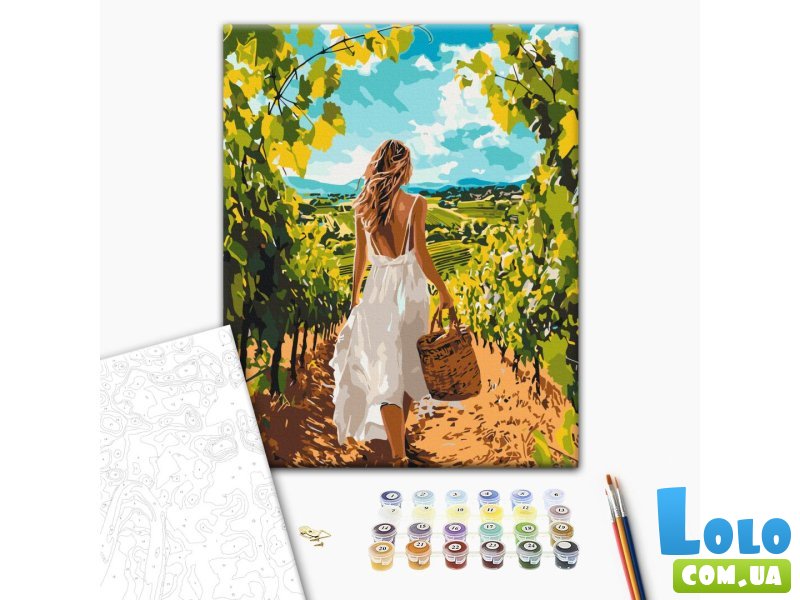 Картина по номерам Виноградная аллея, Brushme (40х50 см)