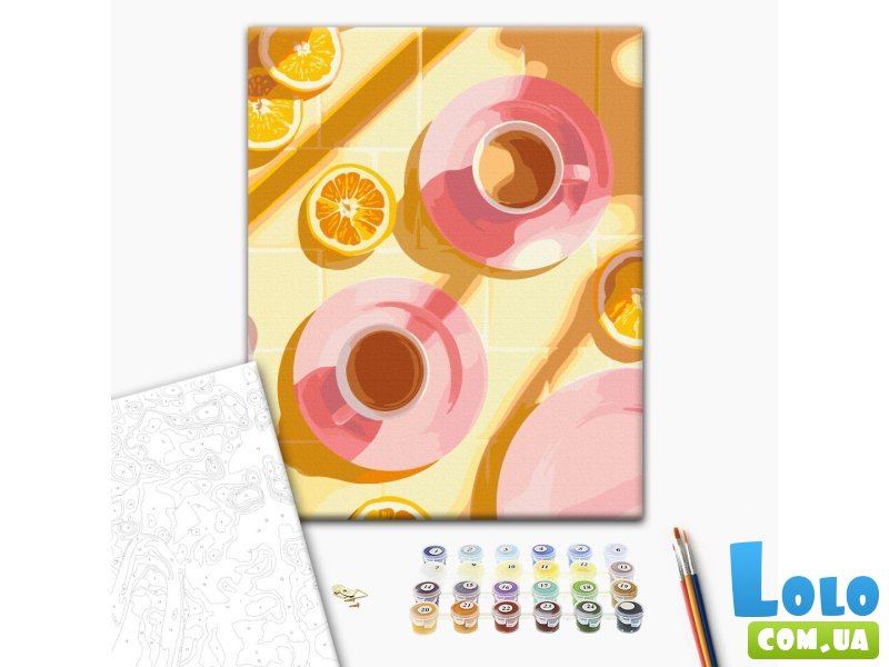 Картина по номерам Кофе с привкусом лета, Brushme (40х50 см)