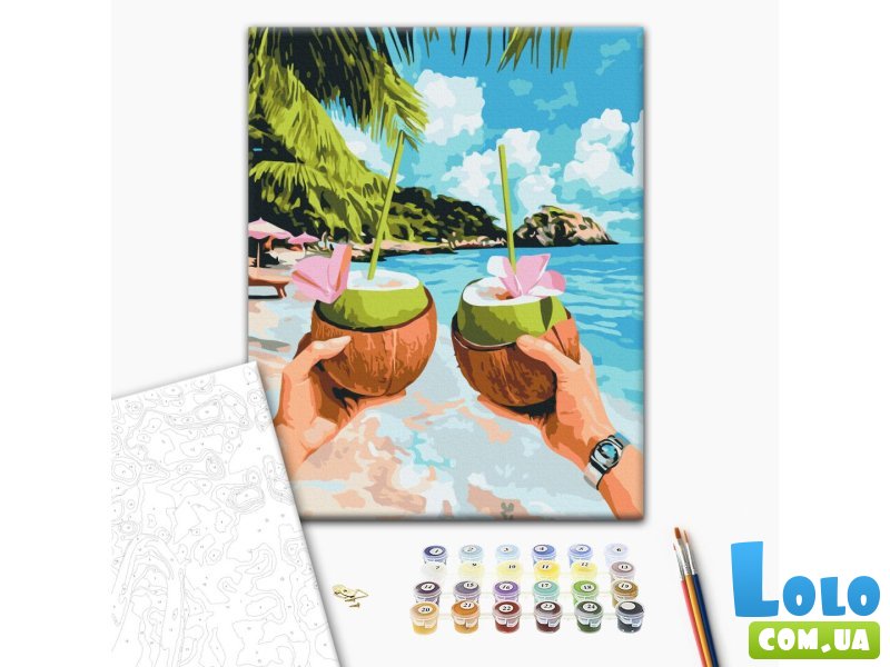 Картина по номерам Кокосовое наслаждение, Brushme (40х50 см)