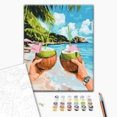 Картина по номерам Кокосовое наслаждение, Brushme (40х50 см)