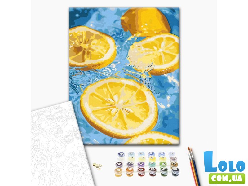 Картина по номерам Освежающий лимон, Brushme (40х50 см)