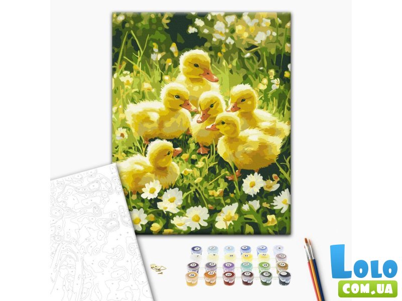 Картина по номерам Милые пушистики на лужайке, Brushme (40х50 см)