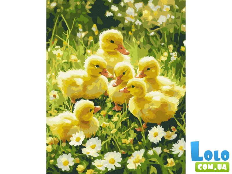 Картина по номерам Милые пушистики на лужайке, Brushme (40х50 см)