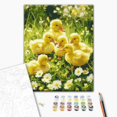 Картина по номерам Милые пушистики на лужайке, Brushme (40х50 см)