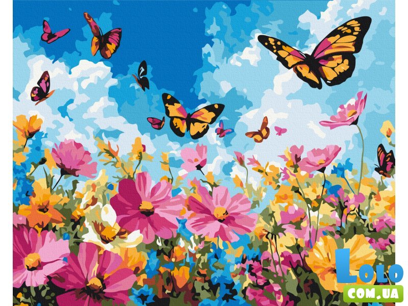 Картина по номерам Весеннее поле, Brushme (40х50 см)