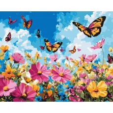 Картина по номерам Весеннее поле, Brushme (40х50 см)