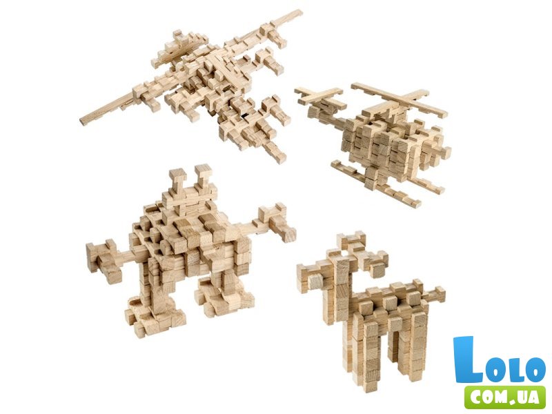 Деревянный конструктор Фантазия (900033), Igroteco, 240 дет.