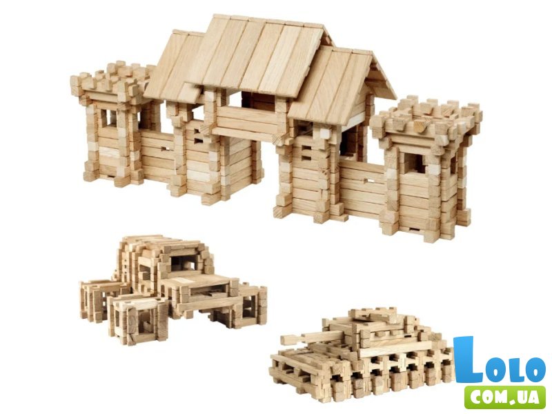 Деревянный конструктор Въездные ворота (900354), Igroteco, 296 дет.