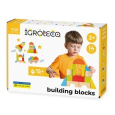 Деревянный конструктор Строительные блоки (900453), Igroteco, 14 дет.