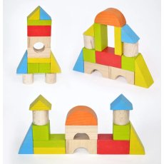 Деревянный конструктор Строительные блоки (900453), Igroteco, 14 дет.