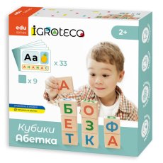 Деревянные кубики Украинский алфавит, Igroteco