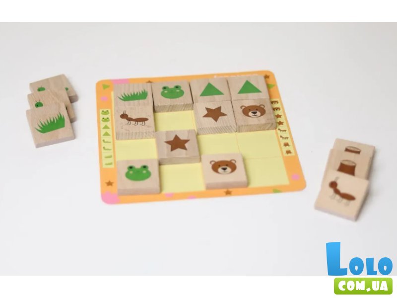 Деревянная настольная игра Мемори, Igroteco