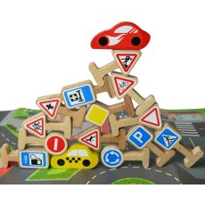 Развивающая деревянная игрушка Дорожные знаки, Igroteco