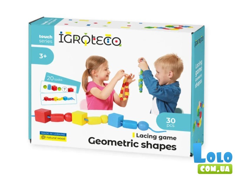 Деревянная шнуровка Геометрика, Igroteco