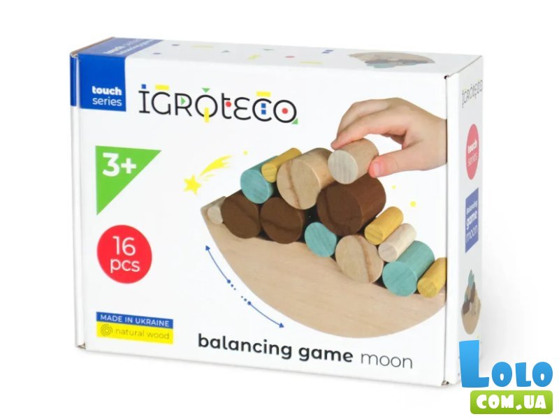 Деревянная игра-балансир Месяц, Igroteco