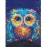 Алмазная мозаика Цветная сова, Brushme (30х40 см)
