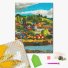 Алмазная мозаика Поселок у озера, Brushme (30х40 см)