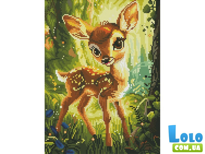 Алмазная мозаика Олененок, Brushme (30х40 см)