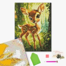 Алмазная мозаика Олененок, Brushme (30х40 см)