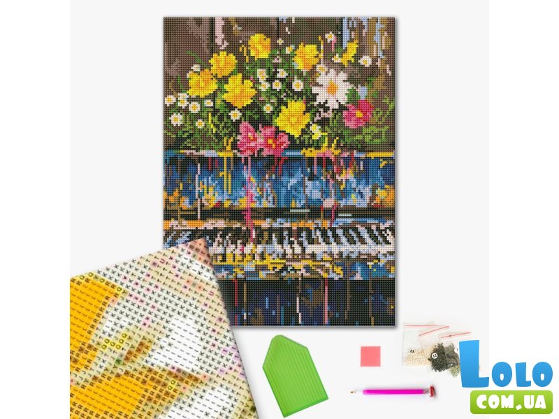 Алмазная мозаика Экспрессия музыки, Brushme (30х40 см)