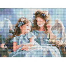 Алмазная мозаика Ангелы, Brushme (30х40 см)