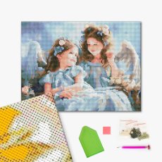 Алмазная мозаика Ангелы, Brushme (30х40 см)