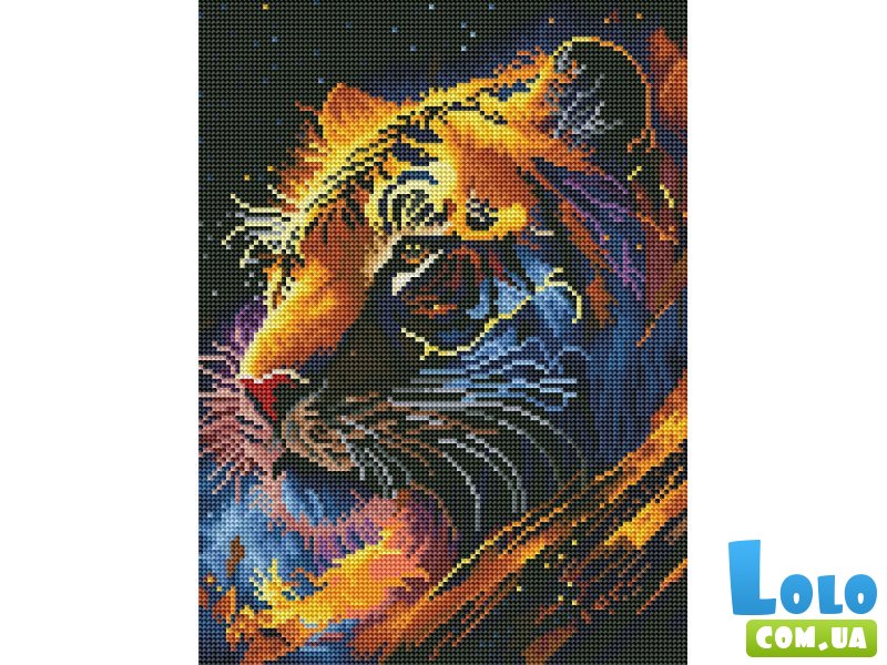 Алмазная мозаика Тигр Зодиак, Brushme (30х40 см)
