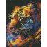 Алмазная мозаика Тигр Зодиак, Brushme (30х40 см)
