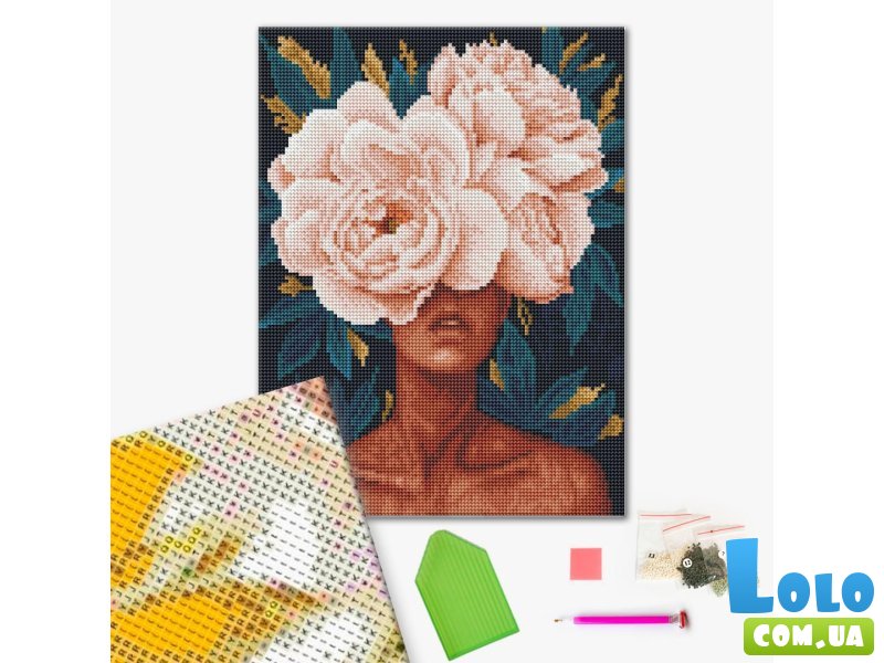 Алмазная мозаика Цветочная загадка, Brushme (30х40 см)
