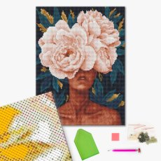 Алмазная мозаика Цветочная загадка, Brushme (30х40 см)