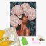 Алмазная мозаика Девушка в пионах, Brushme (30х40 см)