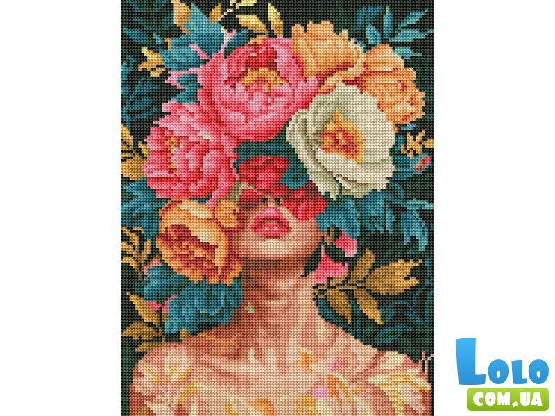 Алмазная мозаика Цветочная элегантность, Brushme (30х40 см)