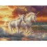 Алмазная мозаика Единороги на побережье, Brushme (30х40 см)