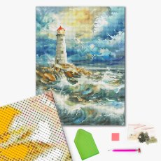 Алмазная мозаика Маяк, Brushme (30х40 см)